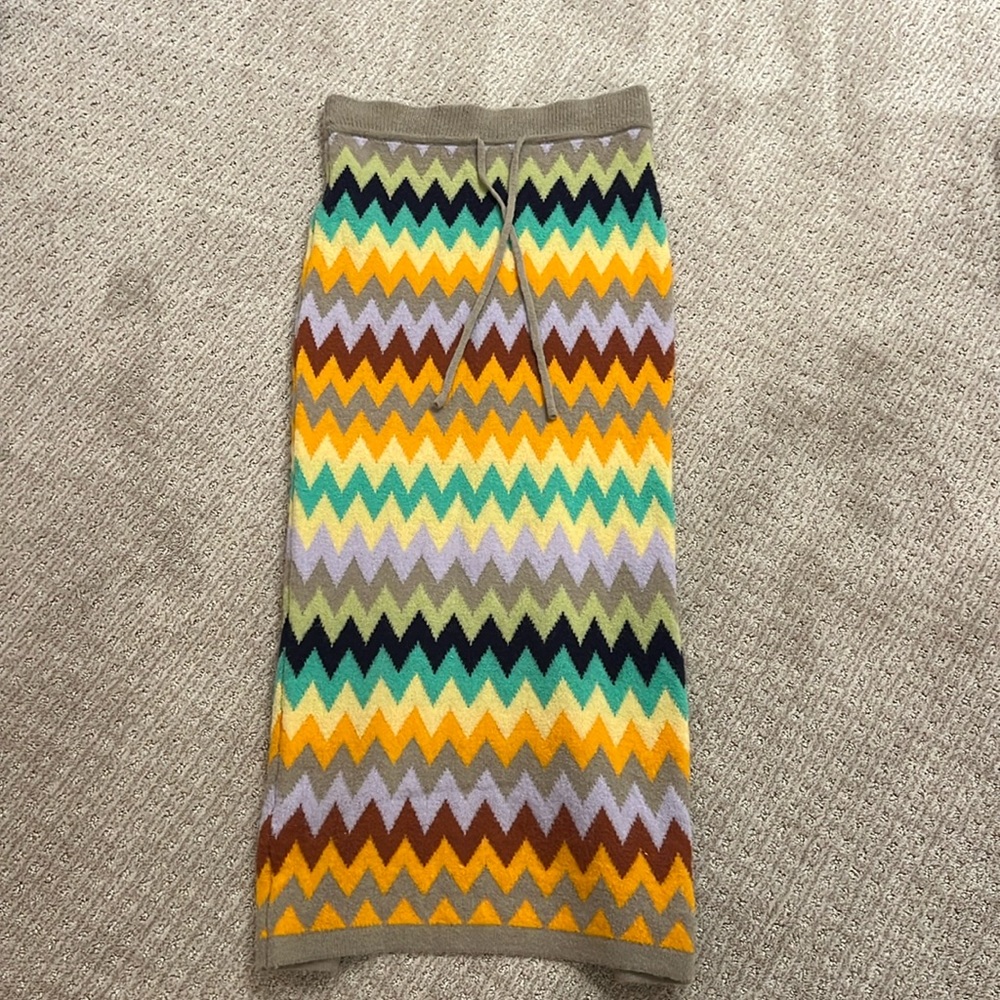 Free People Multi Color Skirt